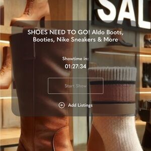 Going LIVE NOW : LISTED AND UNLISTED SHOES ALL KINDS sizes 7-8.5